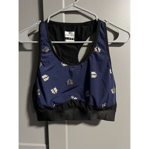 Eleven By Venus Womens Sports Bra (No Padding) Blue/Black Size X-Large